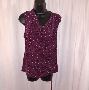 Georgeblack and Gray Ruched Blouse